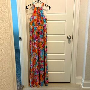 INC Floral chiffon dress- size 4